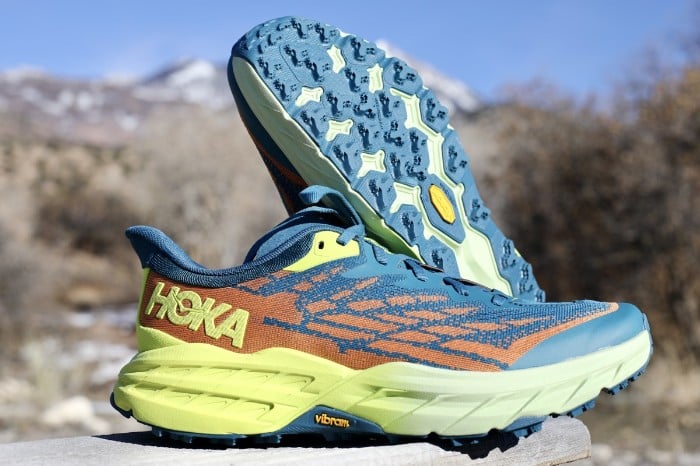 Hoka Speedgoat 5 as best trail running shoes on the market